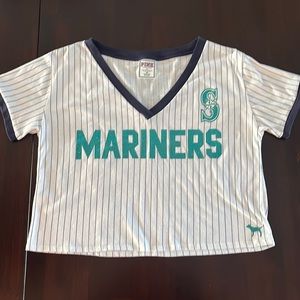 Mariners crop top jersey